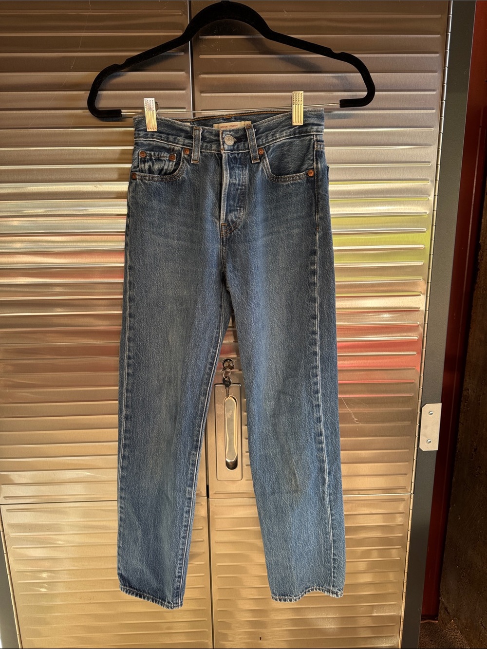Levi's Kids Blue Straight-Leg Denim Jeans button-fly